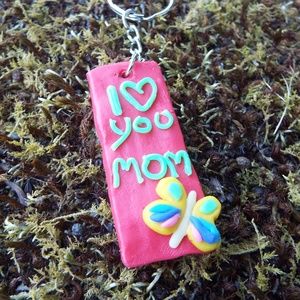 I love you MOM key chain (personalized)